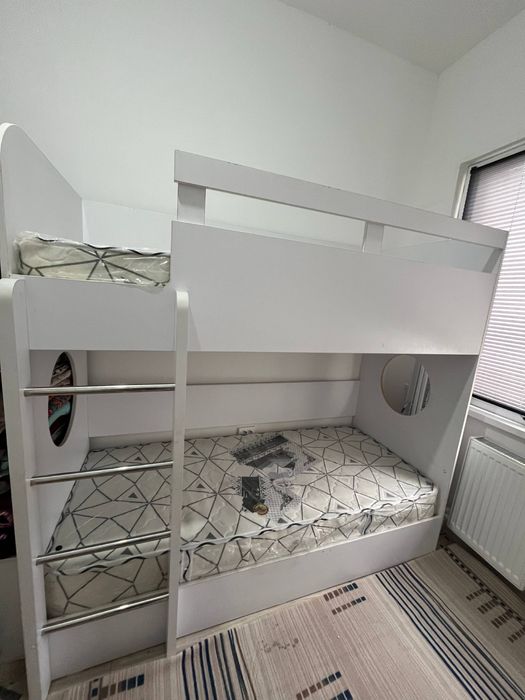 Двухярусный детский кровать и электролюлька. 2 qavatli yotoq va lyulka