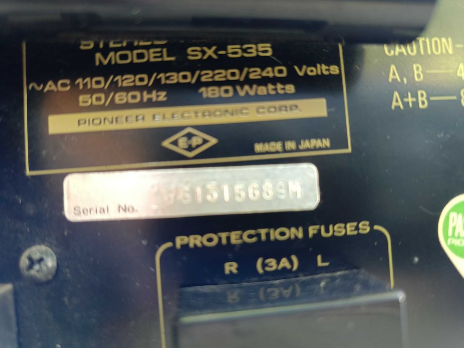 "PIONEER" SX535 - ресивър, работещ