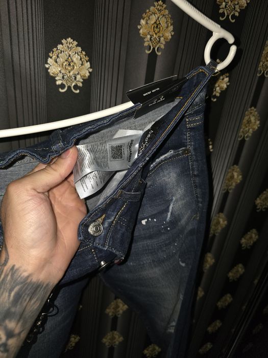 Blugi albaștri de bărbați Dsquared2