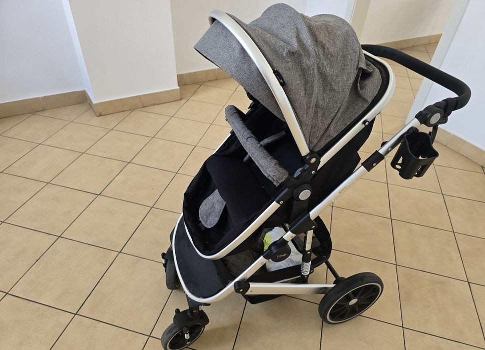 Cărucior 2 in 1 Transformabil 0 - 36 luni Gri