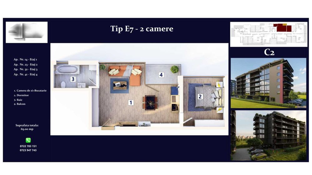 Apartamente de 2 si 3 camere si Studiouri Mamaia Nord Ansamblul Rezidential Strada T1