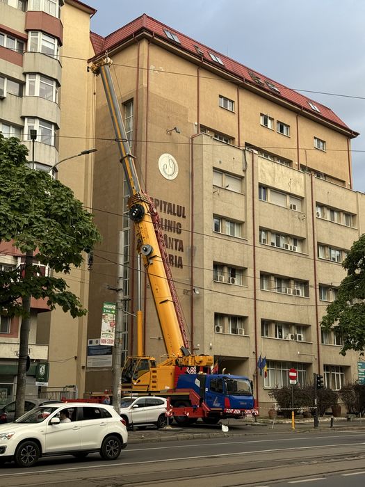 Macara 90t București 400lei/oră Închiriere 300km Proiecte Ireale