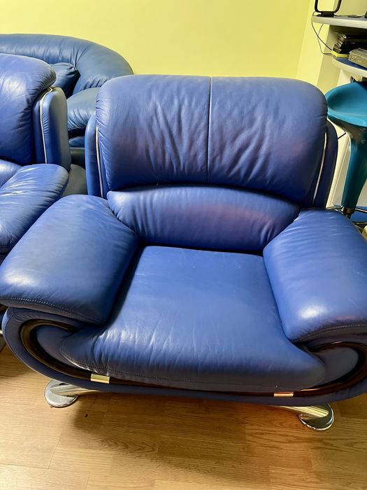 Set canapele piele, canapea, fotolii, fotoliu, otoman