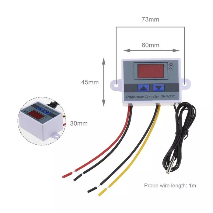 Терморегулятор Термостат, контроль 3001, 3002 температуры