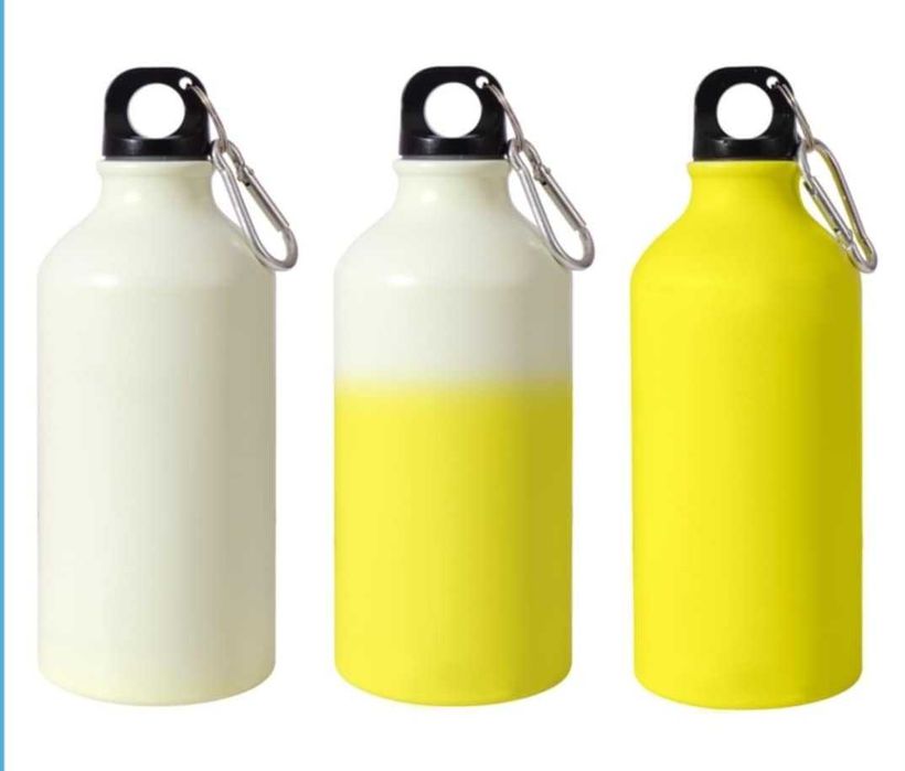 НОВО!Сублимационна спортна бутилка,термочувствителна към студ 500 мл!