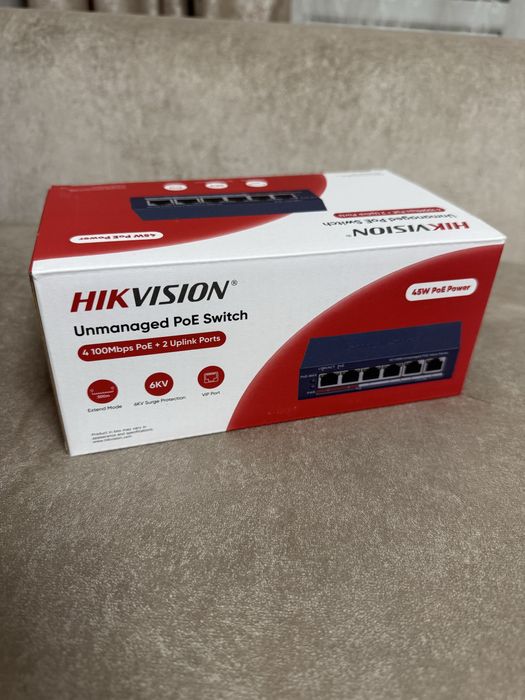 PoE коммутатор Hikvision DS-3E0106P-E/M(B)