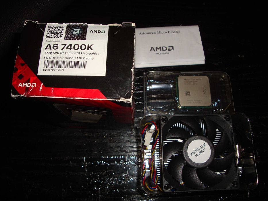 Procesor AMD A6 7400k 3.9Ghz APU socket FM2+ 2CPU 4GPU + cooler nou