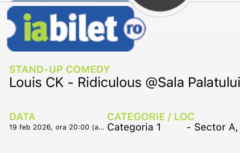 Vand 2 bilete la Louis CK - Ridiculous, Sala Palatului, 19 februarie