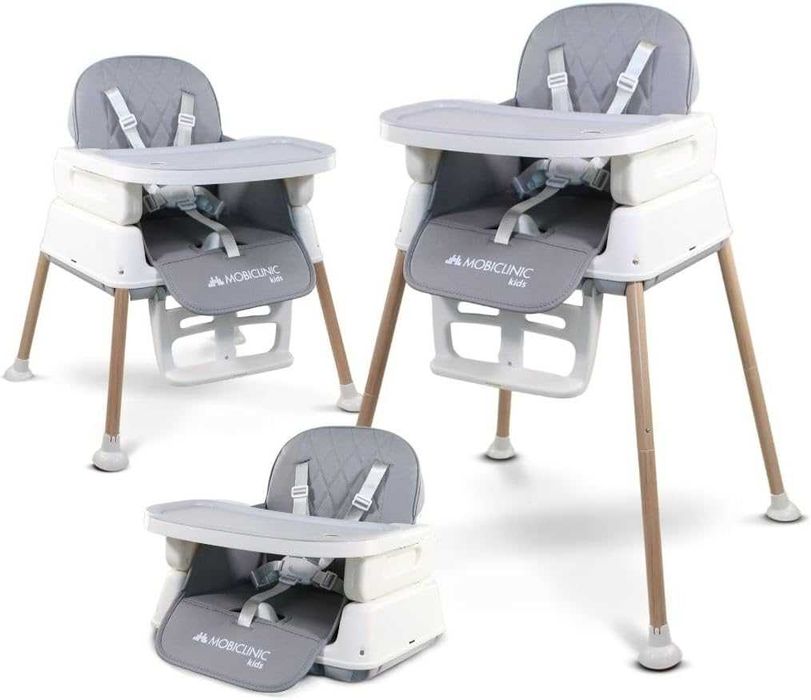 Mobiclinic® Kids, Scaun înalt pentru bebeluși, 3 în 1, Kiara