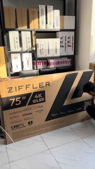 Телевизор ZifflerSmart TV WebOS hub доставка бесплатно
