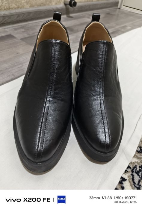 Натуральный коженный туфли