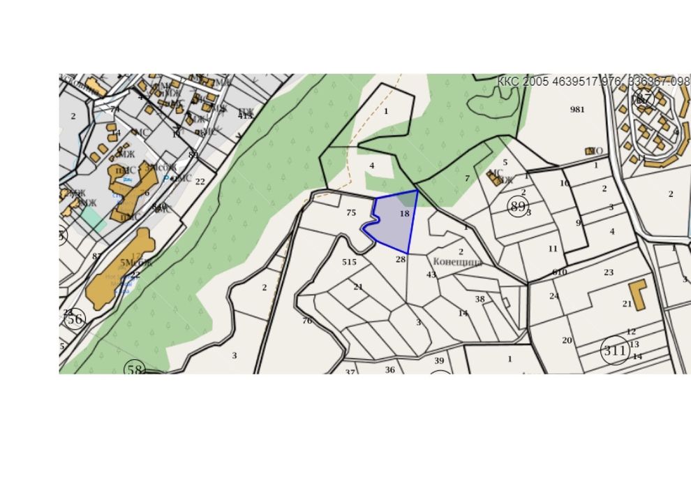 Продава се Парцел в с. Баня, Област Благоевград - 4804 кв.м за 10 €/кв.м - Снимка #2