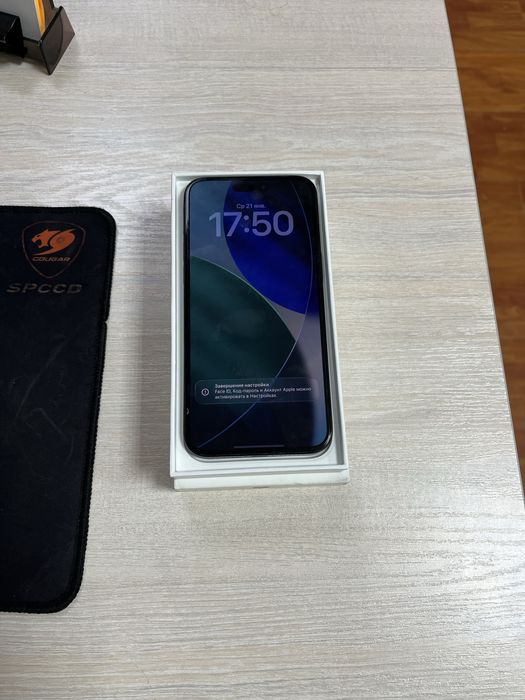 Iphone 15 pro max black titanum 256 gb 86% full