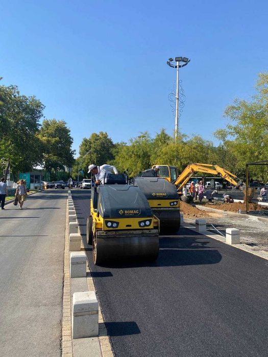 Асфальтирование стоянок в Ташкенте. Качественно. Разметка