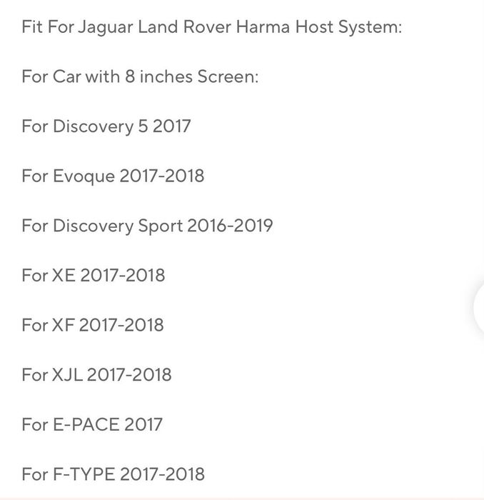 Carplay Discovery evoque jaguar