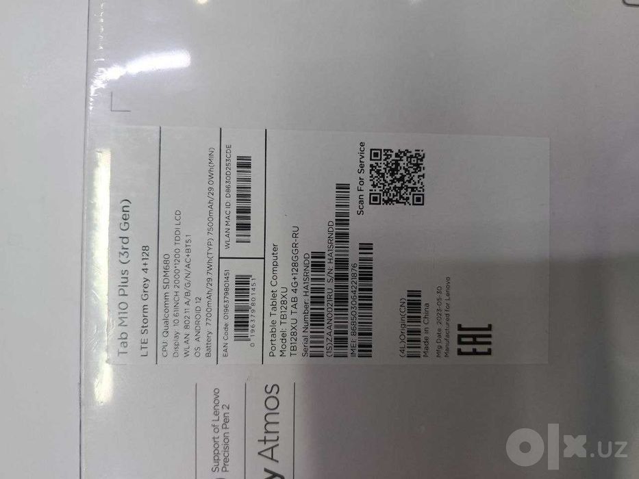 lenovo tab m10 plus 4+128