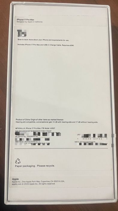 Айфон 17 про мах сатылады