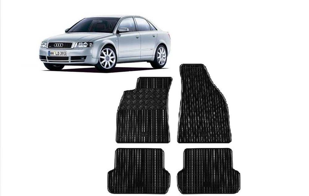 Гумени стелки Rigum съвместими с Audi A4 от 2000 до 2004г, 4 части,