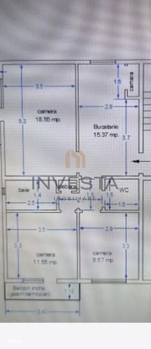 Apartament 3 camere decomandat cu balcon, etaj intermediar, Marasti!