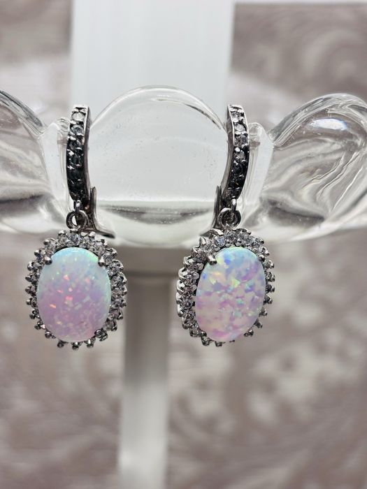 Набор с опалом и фианитами