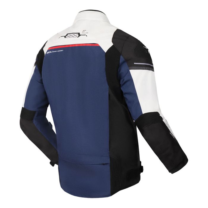 Geacă moto SECA Avatar III 4 anotimpuri gri/bleumarin
