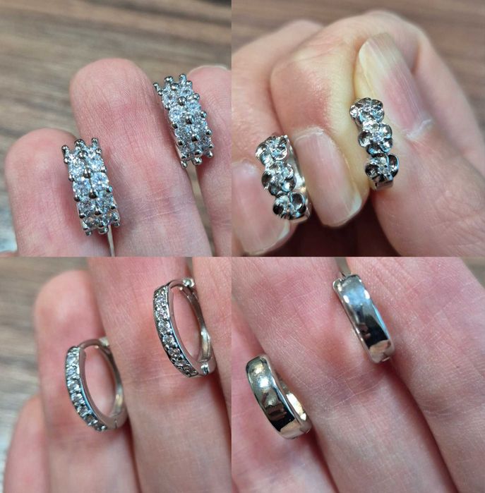 нови сребърни обици сребърни обеци