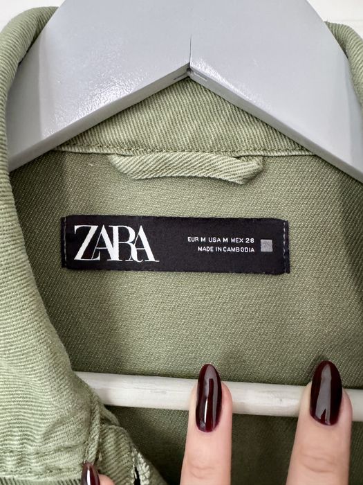 Jacheta verde denim - M