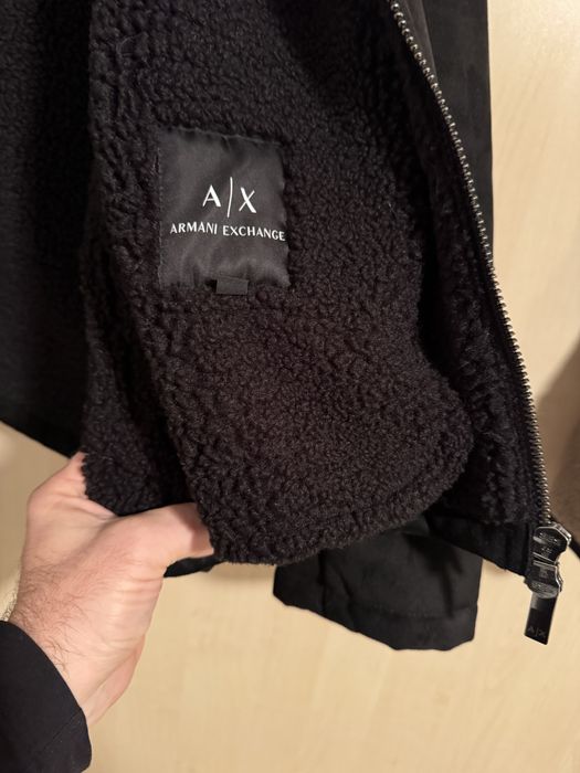 Geaca Cojoc imitatie piele intoarsa Armani