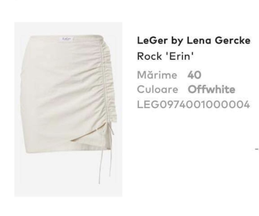 Fusta scurta alba LeGer
