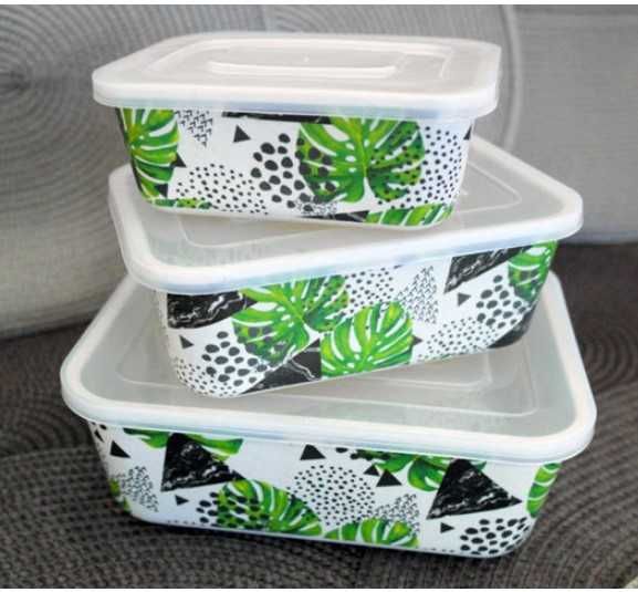 Бамбукови кутии за храна 3в1 с херметически капаци