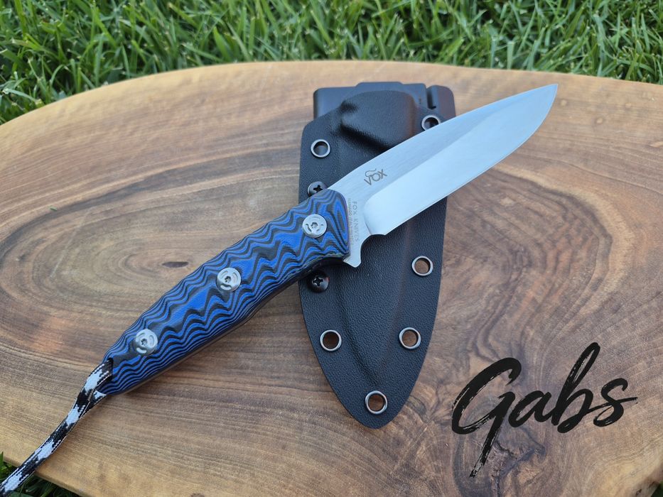 Нож с фиксирано острие FOX Knives FX529,фултанг с тактическа кания