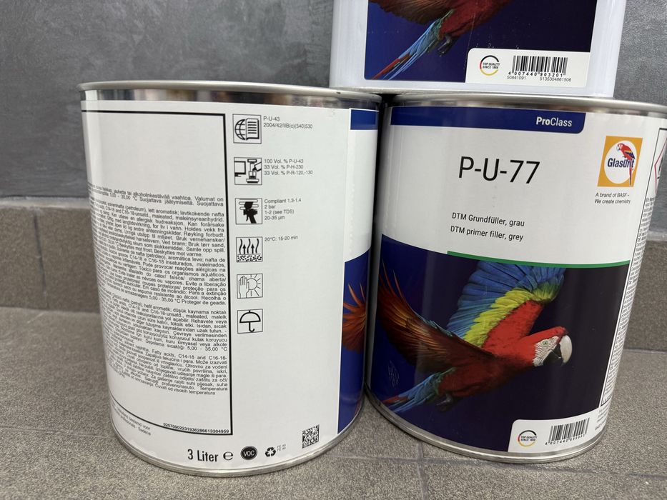 Filler grund epoxi Glasurit ud pe ud 3 litri plus intaritor
