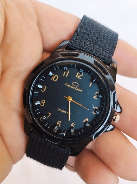 Ceas bărbătesc Charles Delon cu quartz, din oțel inoxidabil