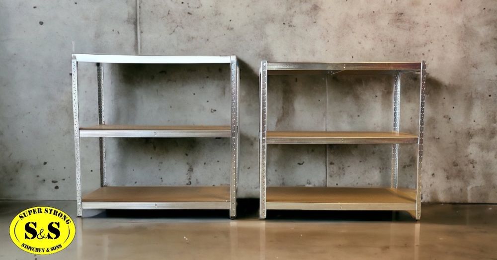 Български метален стелаж Super Strong с 5 нива до 100 кг