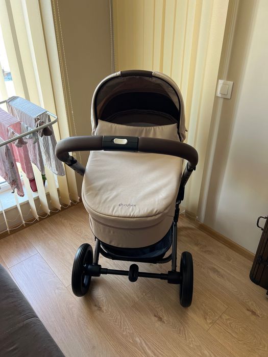 Бебешка количка Cybex Balios S Lux 2025 + кош Cot S Lux Almond Beige