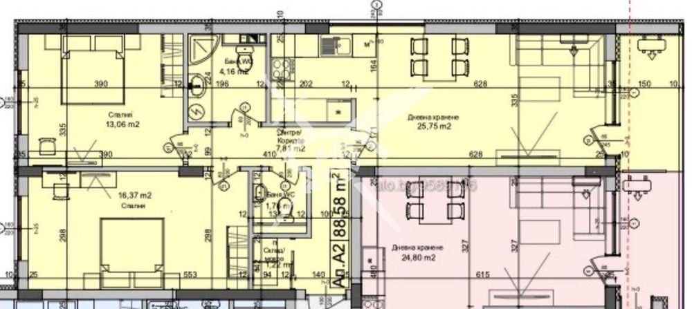 Тристаен апартамент в кв. Мадика, гр. Бургас
