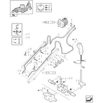 New Holland - 87382112 -   Maneta joystick  buldoexcavator