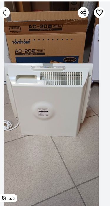 Преносим пречиствател на въздух TOYOTOMI AC-20