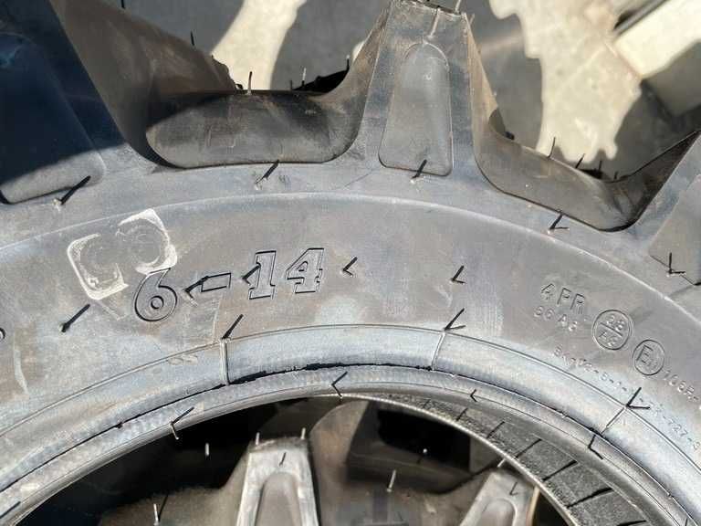 6-14 cauciucuri noi cu 4 pliuri marca BKT pt tractor japonez KUBOTA