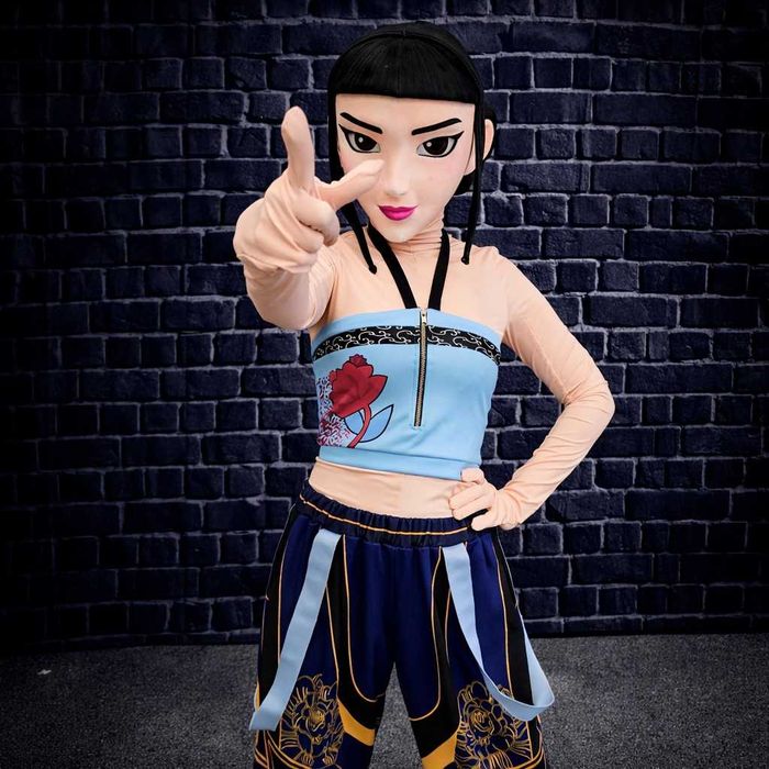 Costum mascotă anime Zoey Kpop Demon Hunters 3D fashion girl premium