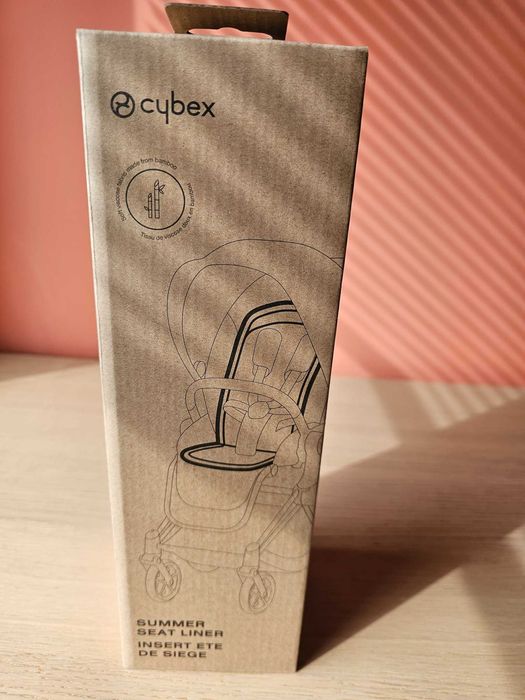 Подложка против изпотяване Cybex Bamboo бежов сив бял цвят НОВА