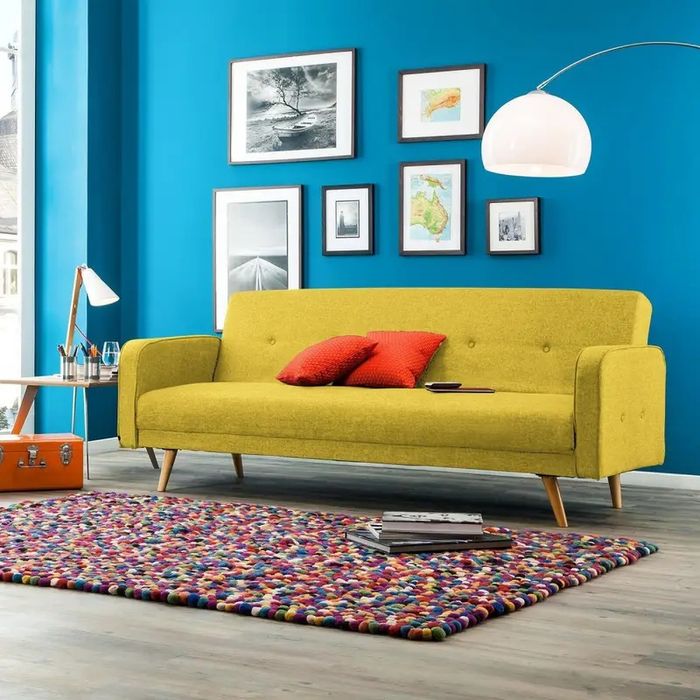 Canapea extensibila Daruma 3 locuri model retro midcentury