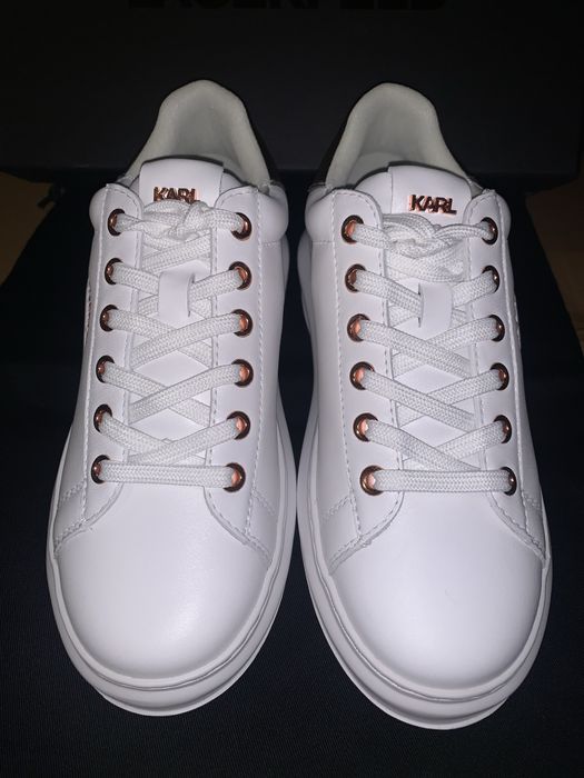 Sneakers Karl Lagerfeld White Lthr & W/Pink