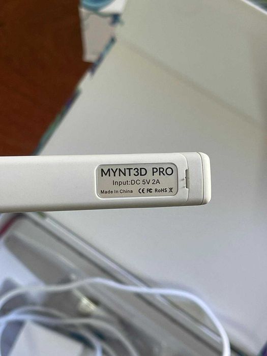 MYNT3D – stilou 3D profesional pentru imprimare 3D, cu afisaj OLED, alb