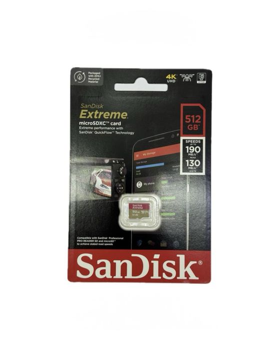 Sandisk extreme 4K micro sdxc card /32/64/128/256/512 gb/Доставка 24/7