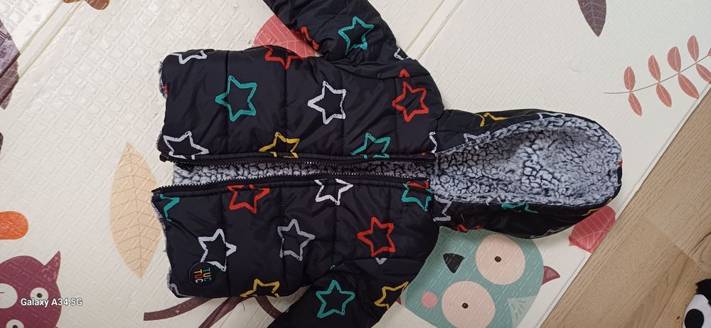 Двулицево топло бебешко яке