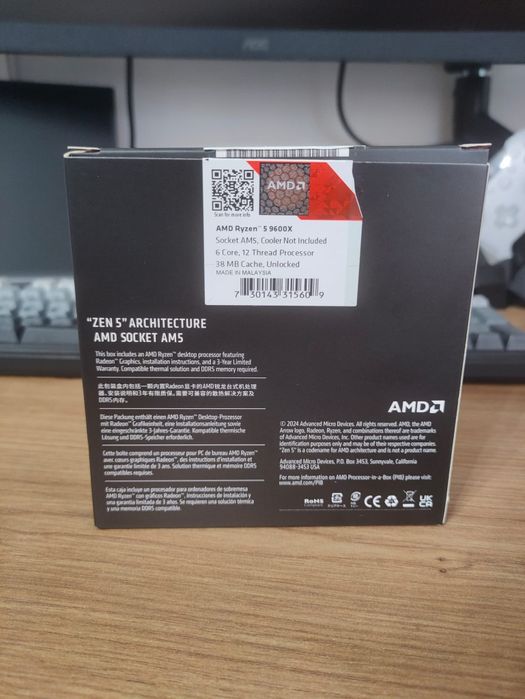 Procesor Ryzen 5 9600X  3.9GHz Box