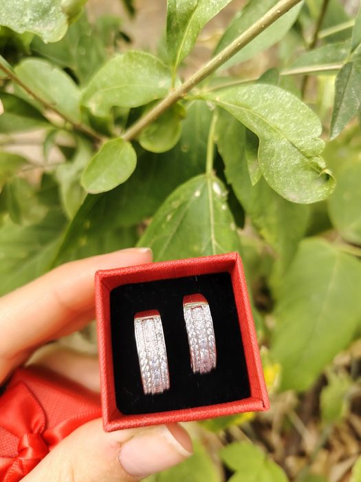 Cercei aur alb 5,15 gr 2 scurte purtări