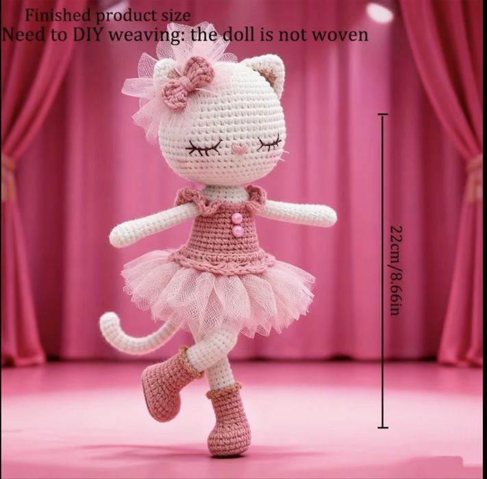 Комплект за плетене за начинаещи амигуруми – DIY Knitting Kit нов / подарък