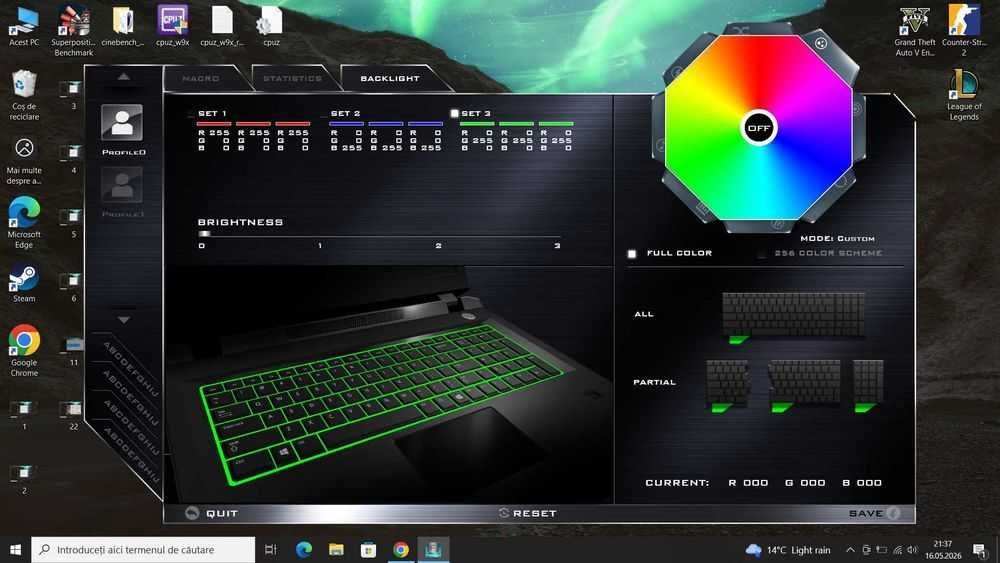 Laptop Gaming Clevo P751DM-G - Desktop Replacement (i7-6700K, GTX 980M 8GB, 32GB RAM, 4K)